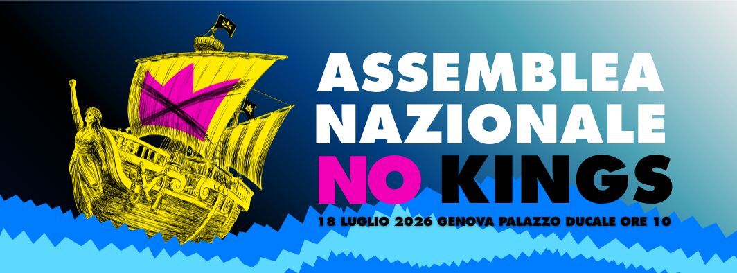 Assemblea No Kings Genova sabato 18 luglio 2026 Palazzo ducale 10-18
